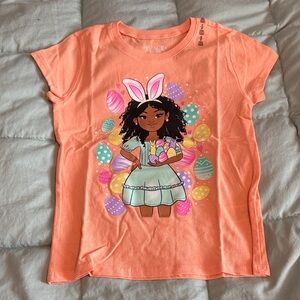 The Children's Place Orange Bunny Graphic Tee